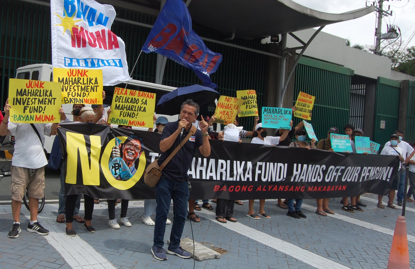 BAGONG ALYANSANG MAKABAYAN NAGPROTESTA VS MAHARLIKA INVESTMENT FUND