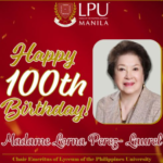 Chairman Emeritus ng Lyceum of the Philippine na si Lorna Perez Laurel nagdiwang ng ika-100 kaarawan