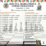 2025 Sta. Maria Town Fiesta Chess Challenge susulong sa Peb. 2