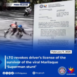 Survivor sa “Superman stunt” sa Marilaque binawian ng driver’s license ng LTO