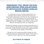 TOLL FEE MULA BALINTAWAK HANGGANG MEYCAUAYAN LIBRE MUNA – NLEX