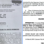 HOUSE PROSECUTORS HINILING SA SENADO NA MAGLABAS NG WRIT OF SUMMONS VS SARA DUTERTE