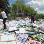 MGA CAMPAIGN TARPAULIN, INILAGAK SA PAYATAS PARA SA UPCYCLING